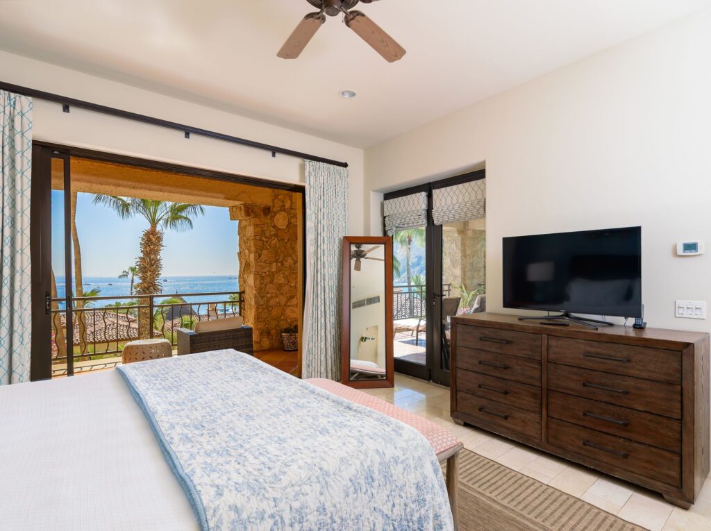 The primary suite, facing the bay, Residence 5-205, Hacienda Beach Club