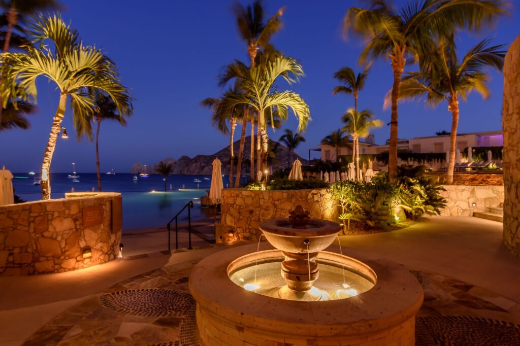 The resort at dusk, Residence 5-205, Hacienda Beach Club